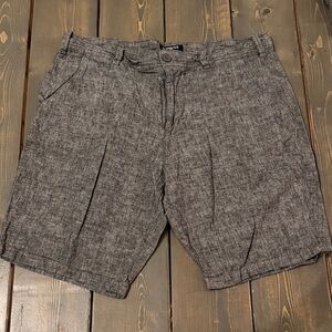 Express Charcoal Flat Front Men's Shorts